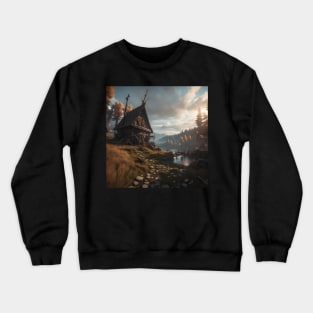 Witcher 3 inspired art Crewneck Sweatshirt